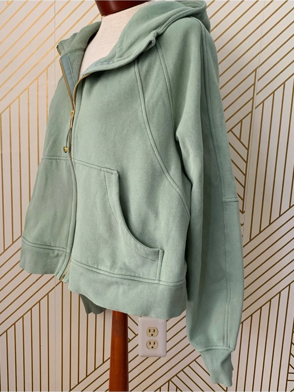 Lululemon XL / XXL Scuba Oversized Full Zip Hoodie Jacket Sweatshirt Green